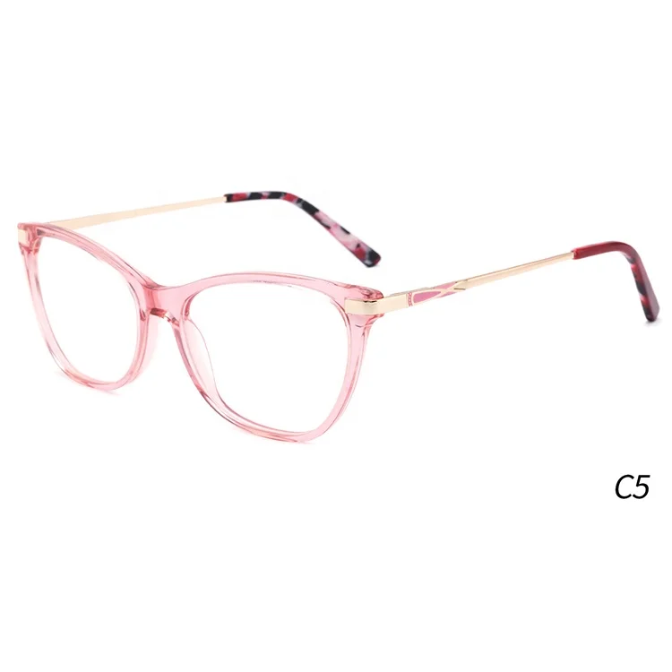 

Women vintage eyeglasses acetate frame fashion glasses with clear lenses