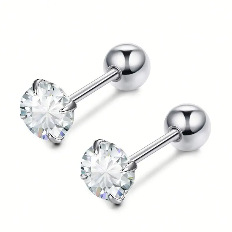 

Cheap Wholesale Jewelry China Diamond Earring Stud Tear Drop Earrings Stainless Steel Ear Stud