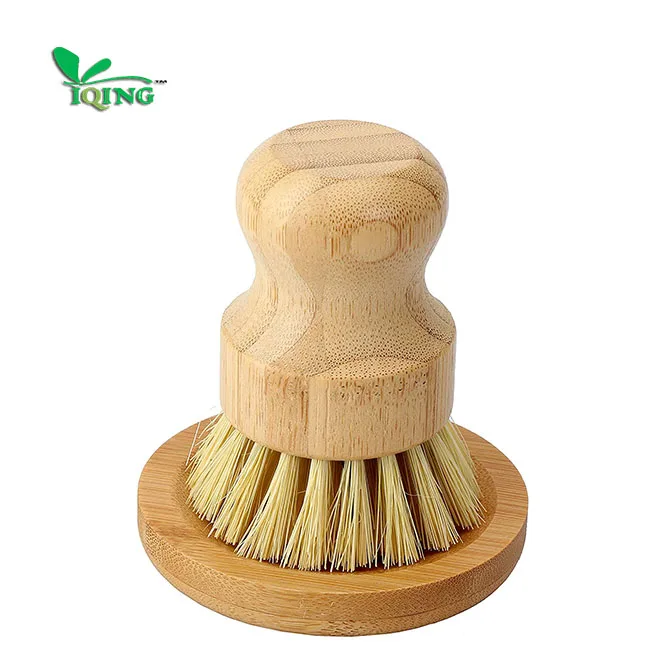 

Bubble Up Bamboo Dish Brush Set with Soap Holder, Wooden Dish Scrubber with Soap Dispenser, Natural Kitchen Scrub Brush, Natural color or customized color