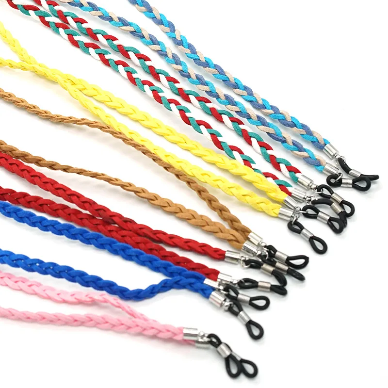 

Wholesale Designer Korean Velvet Handmade Braided Fashion Glasses Cord Eyewear Rope For Eyeglasses