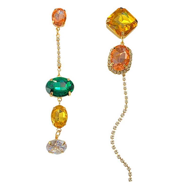 

colorful crystal rhinestone summer 2019 dangle earrings
