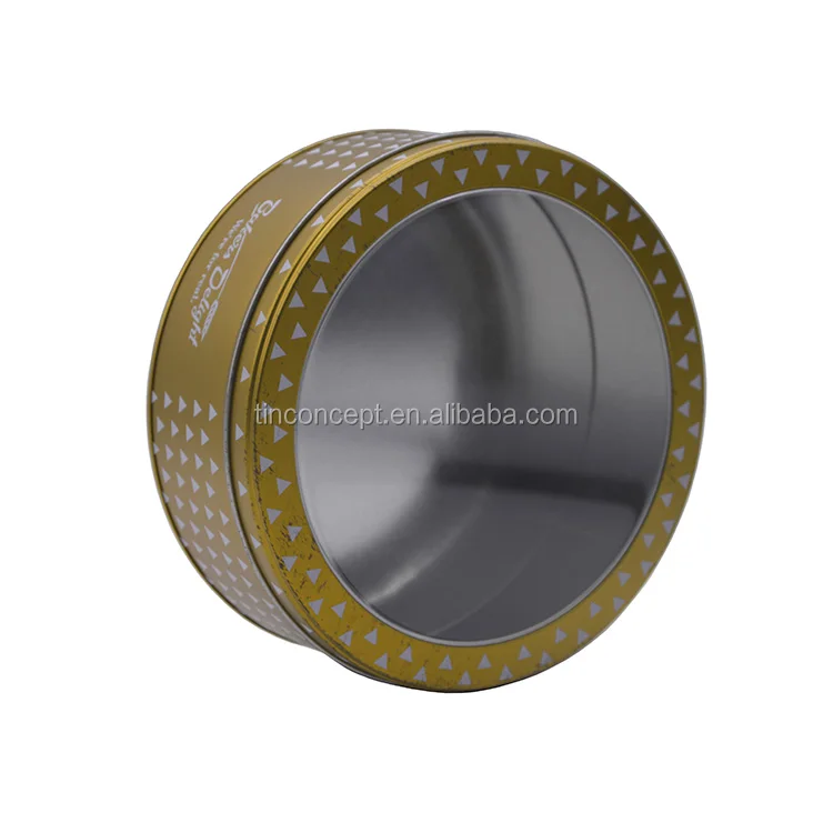 Colored Tin Can For Cookies Food Packaging And Candy Cake Tin Box