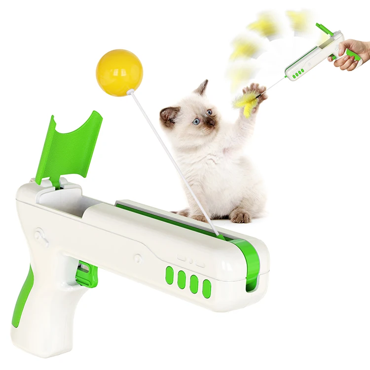 

Pet toys Supplier Small Cat Toy Interactive Funny Cat Toy, Yellow/green/blue
