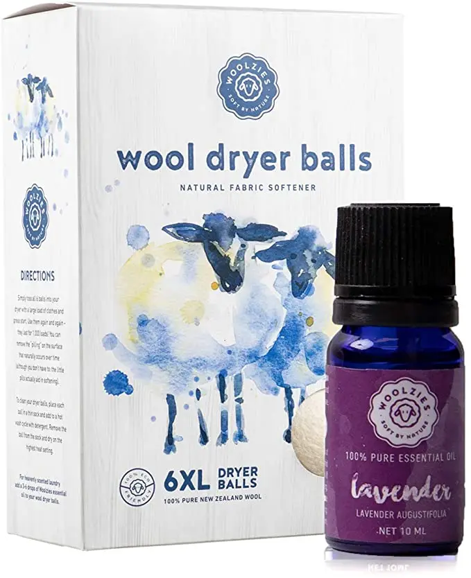 

100% Pure wholesale new zealand handmade organic natural reusable wool dryer balls set with Lavender Essential Oil