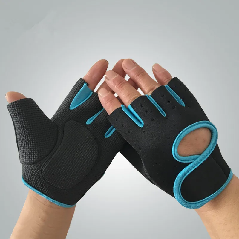 High quality half finger dumbbell exercise weight lifting non-slip palm workout training gym gloves