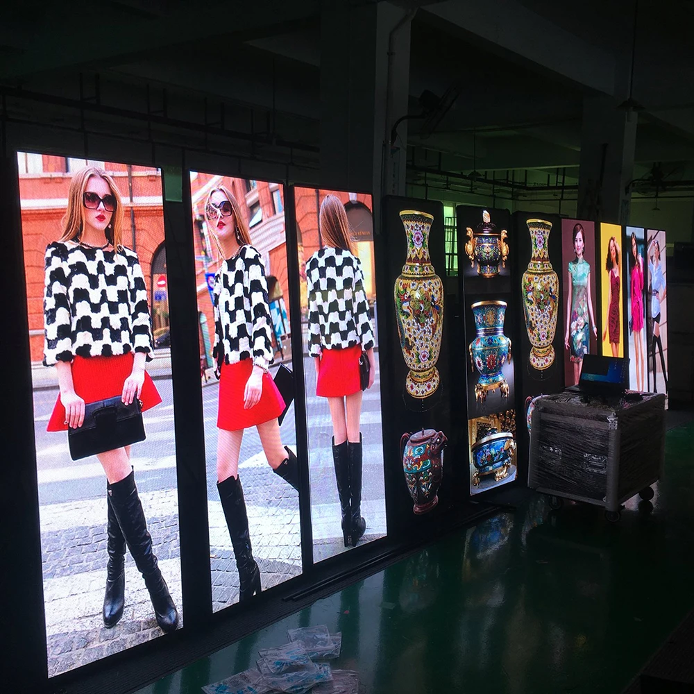 P1.875 p2.5 P3 floor standing led display WIFI USB indoor led poster