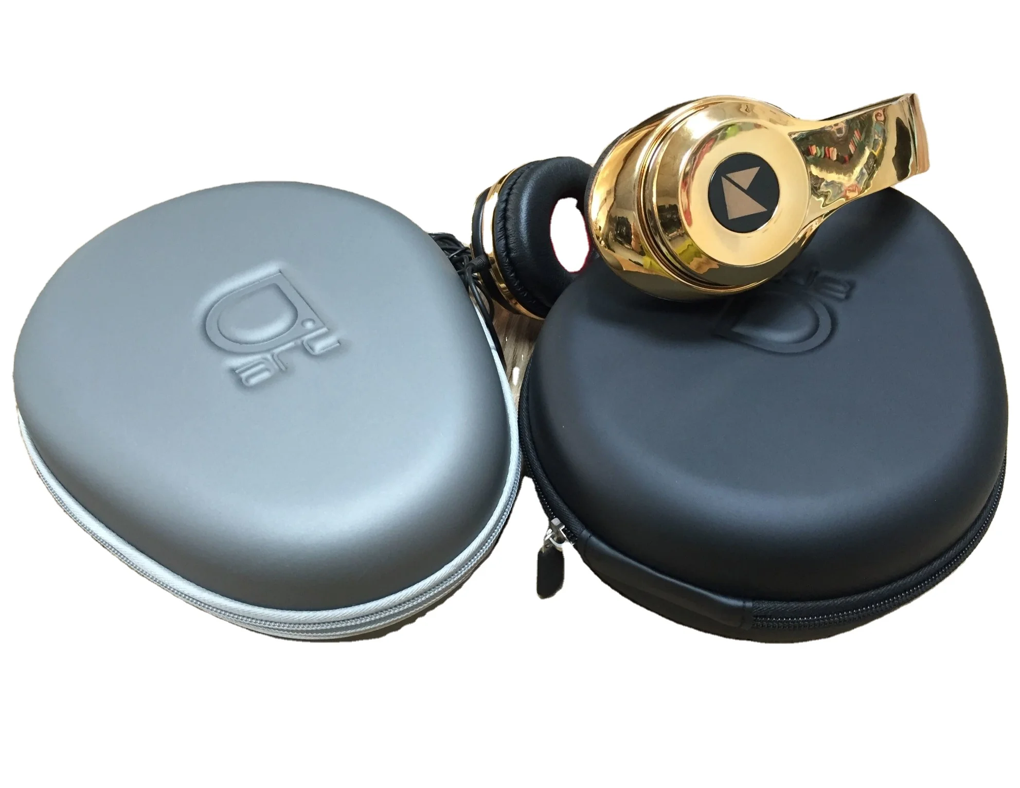 

Hot sale shockproof essential headphone eva case gym carry zipper excellent quality for headphone earbuds, Black or customized as your request