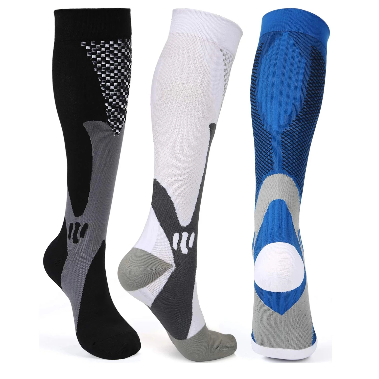 

Compression Socks Nylon Medical Nursing Stockings Outdoor Cycling Fast-drying Breathable Adult Sports Socks, Optional