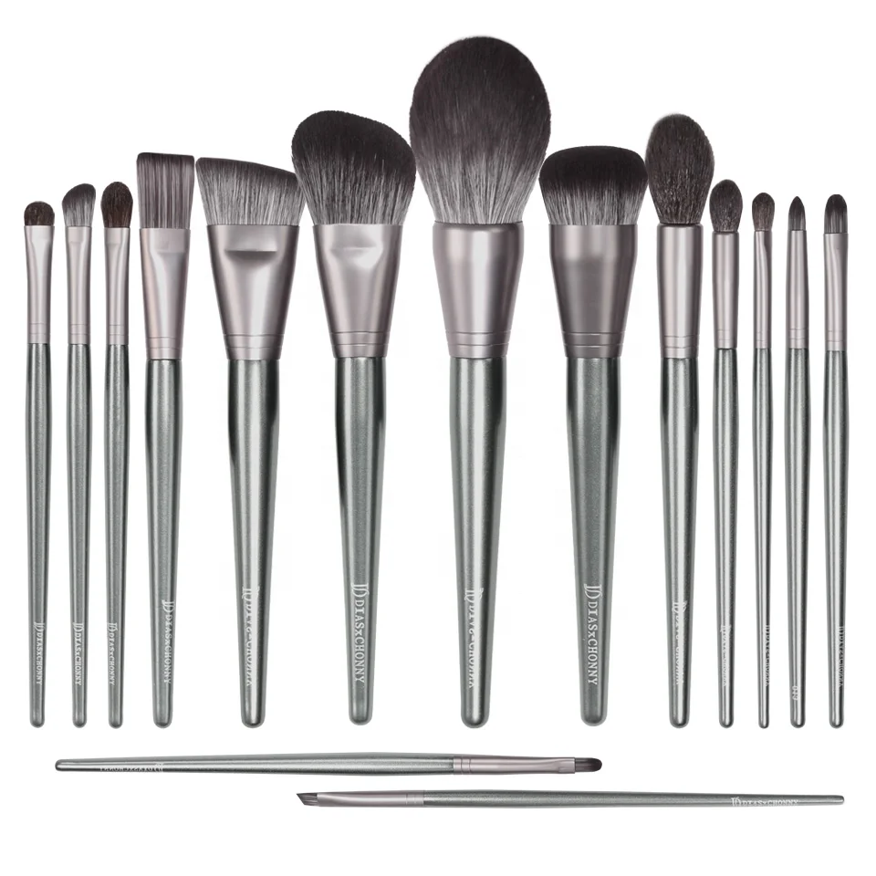 

Private Label Makeup Brushes Makeup Brush Set Professional /Hot Selling Customized Makeup Brushes Set Free Sample, High level gray