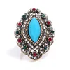 KQ9006 Europe and the United States high quality diamond crystal adjustable couple ring retro hollow pattern rings jewelry