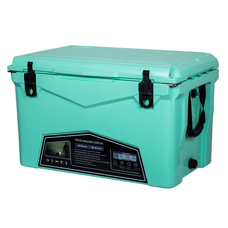 

60QT/56.8L Insulated Foam Cooler Fish Party Water Box Cooler, Single color