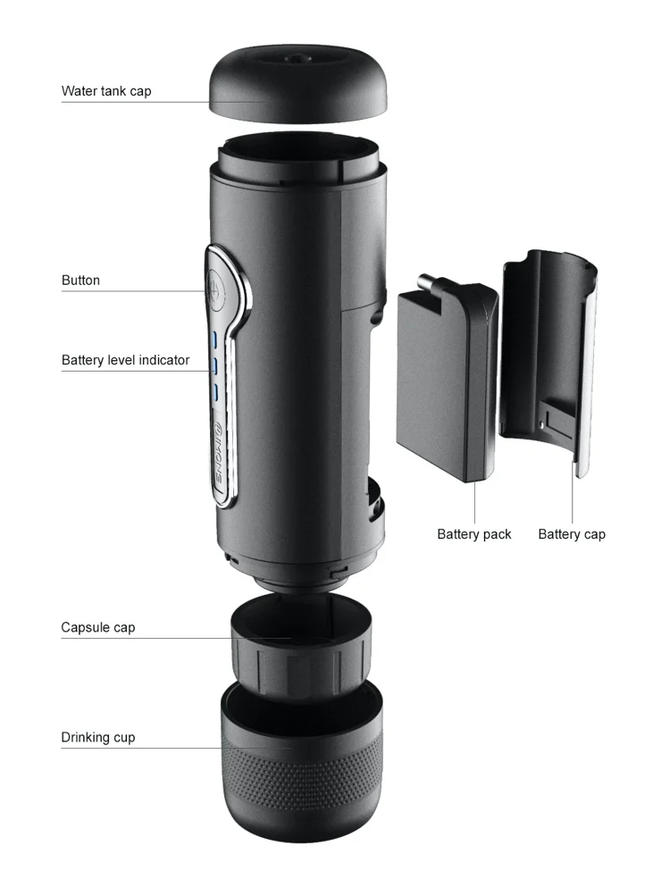 
2020 New brewing system commercial travel espresso coffee machine 