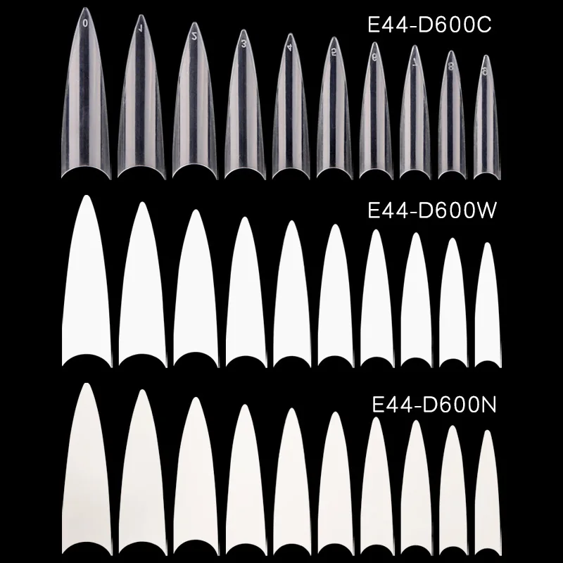 

Tapered Square Clear Tip 2020 Nails Shape Sqaure Natural Gel Full Cover Long Nail Tips, Clear,natural,white