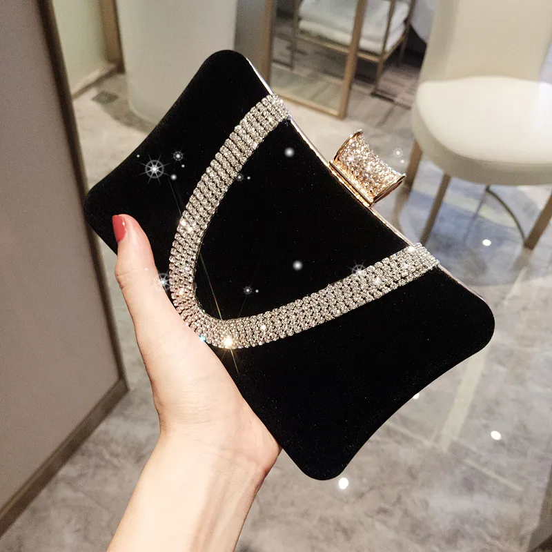 

Wholesale Womens Handbags High Quality Trendy Luxury Lady Party Rhinestone Diamond Bling Hand Bags Evening Clutch Women
