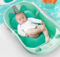

Portable Baby Shower Bath Tub Pad Non-Slip Foldable Soft Pillow Bathtub Drop Shipping Baby Safety Security Bath Support Cushion