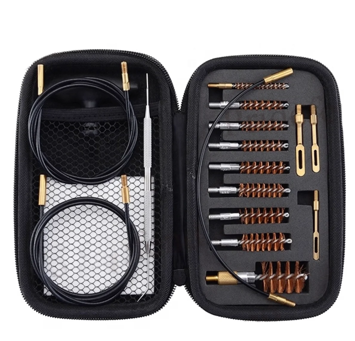 

17 .223 .357/9MM .40 12GA Phosphor Bristle Bore Brushes with Flexible Threaded Bore Cleaning Coated Cables Gun Cleaning Kit