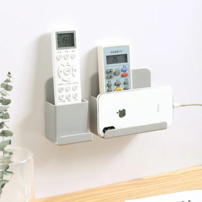 

Grey Color On Wall Phone Storage Box Household Sundries Storage Box