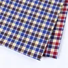 Long-staple combed 100% cotton yarn dyed check fabric