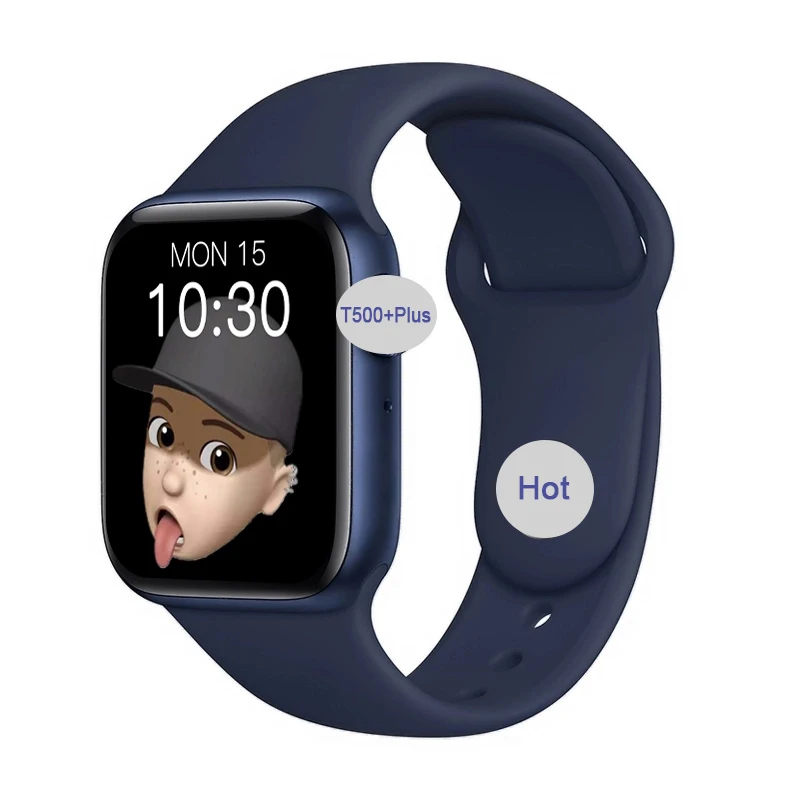 

2021 Newest T500+ Plus Smart Watch 1.75 Full Touch Screen Men Women Blood Pressure Monitor t500+plus Smart Watch