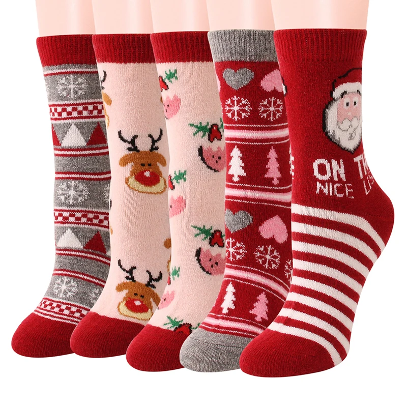 

ML-011 Christmas Tree Deer Pattern Men's Socks Designer Colorful Custom Mens Funny Socks, Custom color