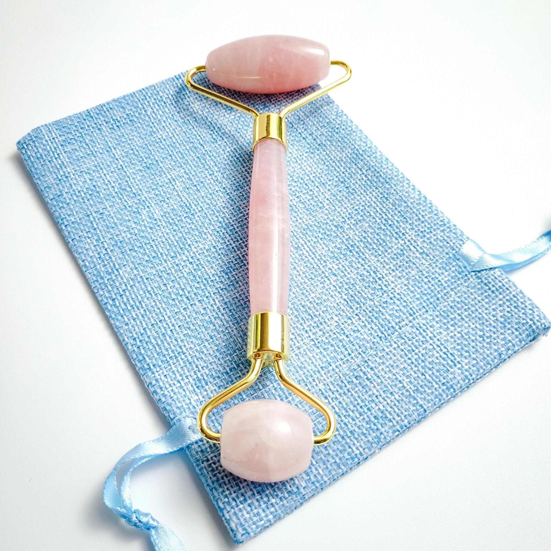 

Rose quartz Jade Roller Face Body Eye Kit Massager Tool Anti Aging Wrinkle Beauty Therapy