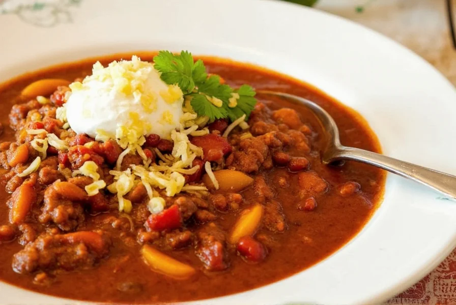 Assorted chili toppings on a wooden tray