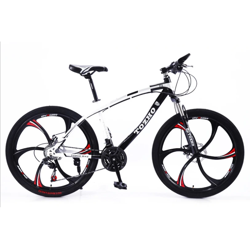 

2020 Road bike mountain bike Bicycle mountain folding car 26 inch variable speed double shock absorption double disc brake, Multicolor