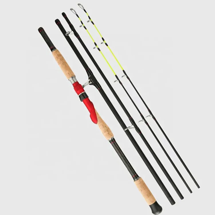 

Weihai manufacture 1.8m 2.1m 2.4m 2.7m 3m M XH power 2 tips travel 4 section spinning fishing rod