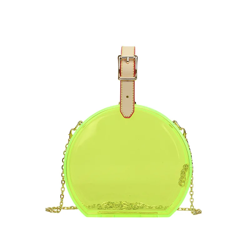 

Women's Bag New 2021 Mini Summer Jelly Bag clear transparent box acrylic shoulder purse bags