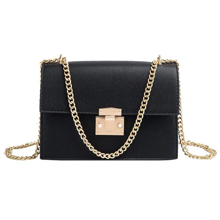 

2021 New Summer Popular Cheap Designer Chain PU Leather Shoulder Crossbody Ladies Purses and Handbags for Women, 3 colors