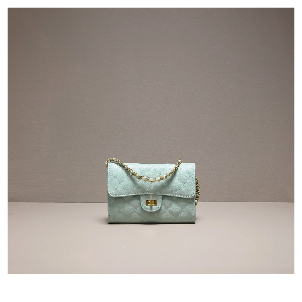 

OEM fashion custom logo women genuine leather classic ladies small hand bag shoulder handbags