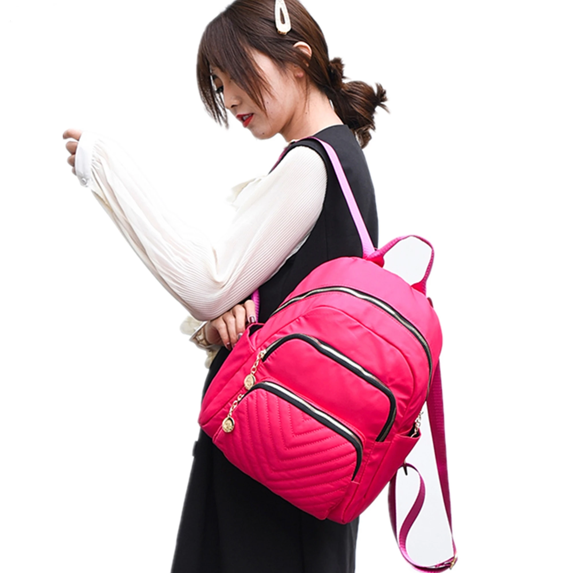 

2021 New Fashion 45L 400D Nylon College Casual Daypack Custom Backpack School Bag for Students University Girls, As picture or as your request