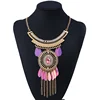 Exaggerated Pop Necklace Alloy Studded Multicolor Select Sequin Necklace Jewelry Elegant Women's Pendant Necklace