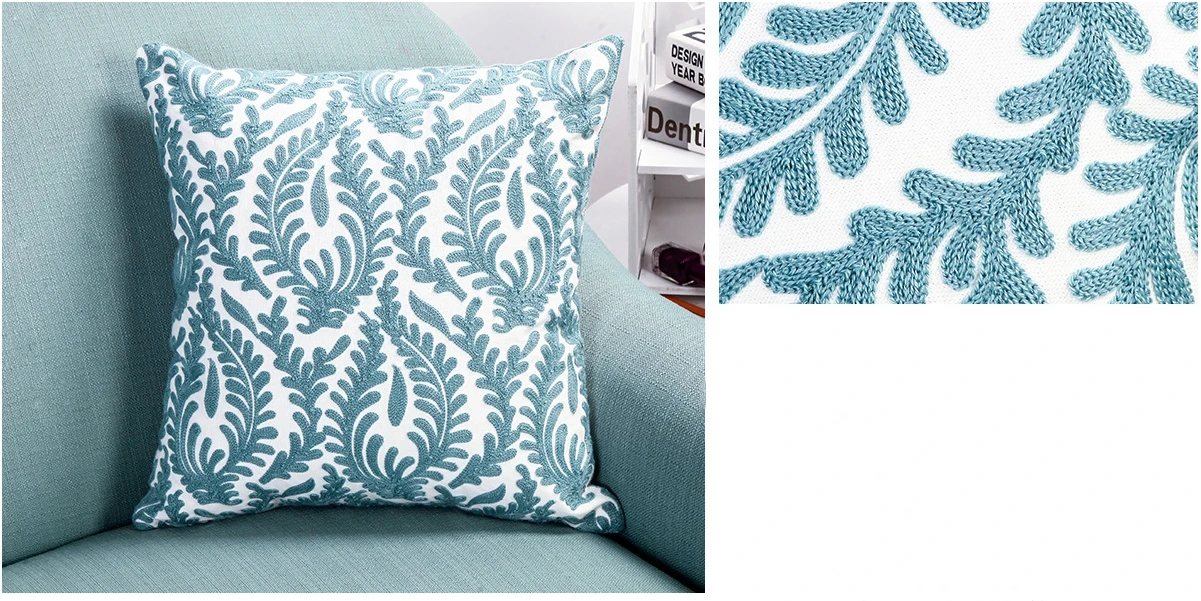 Canvas Fabric Embroidery Designs Wholesale Decorative Cushions For Home