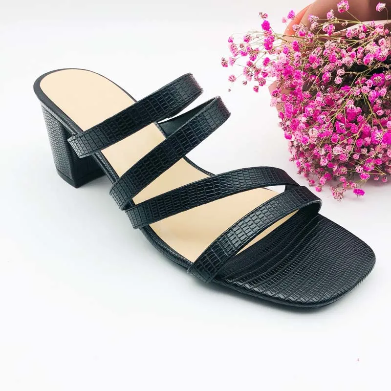 

Hot Sale Custom Design Women Ladies Fancy High Heel Heels Sandal Shoes, Black
