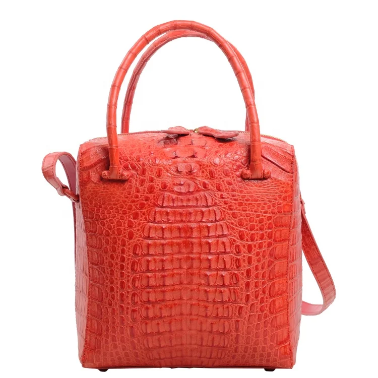

Newest crocodile skin lady bags women customized handmade handbags designer fashion purse with long strap bags wholesale brand