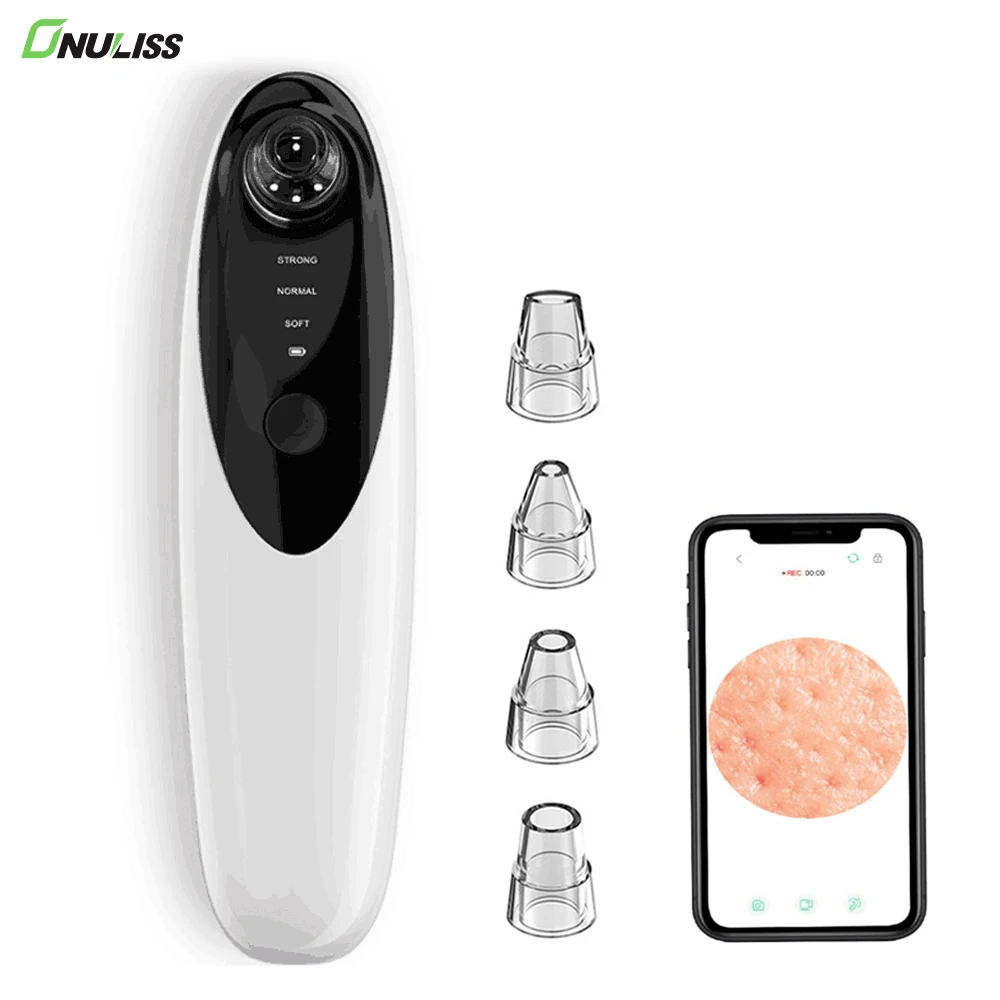 

Ready to Ship Skin Care WiFi Visual Suction Pore Vacuum Blackhead Remover With Camera