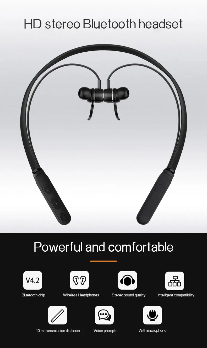New Trending Wireless Bluetooth Headphones IPX7 Waterproof Bluetooth Earphones with Magnetic Connection Sport Earbud for Running
