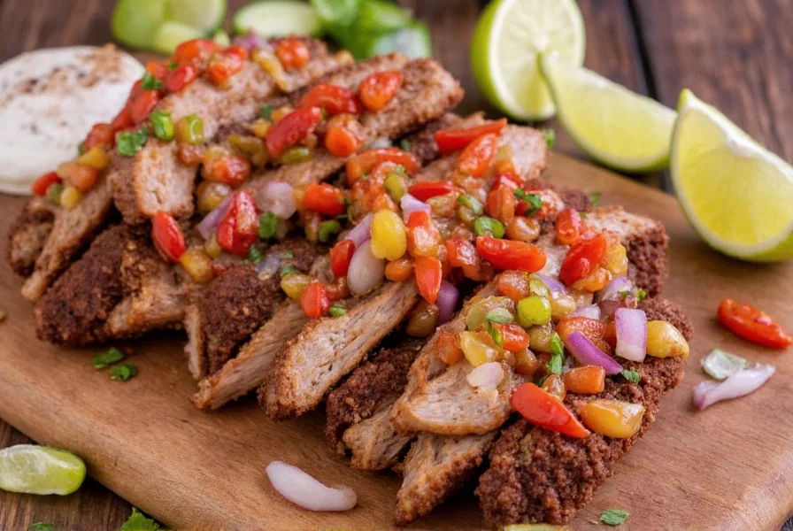 Grilled Pork Adobada Slices