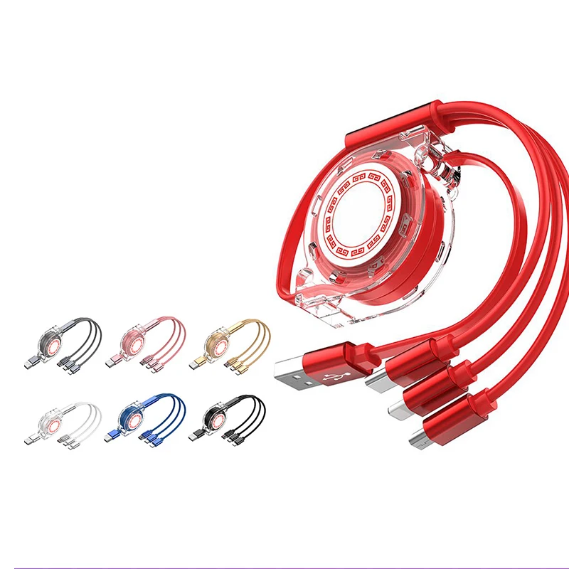 

Stretch 3in1 iOS ,Type C /USB C ,Micro USB Charger Cable Wire Car Charge Mobile Phone Cables