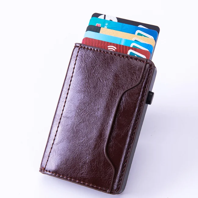 

Leather Business Card Holder Case for Men, Customized