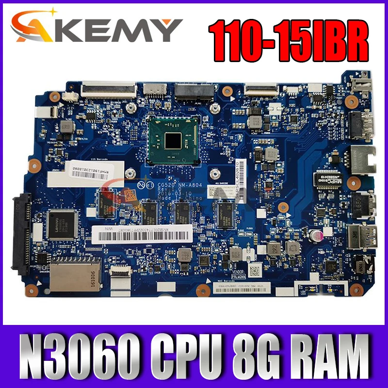 

5B20L77328 For 110-15IBR Laptop Motherboard CG520 NM-A804 With N3060 CPU 8G RAM