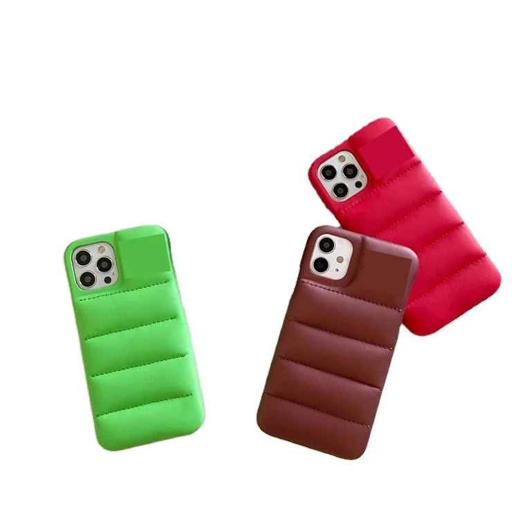

colorful material feather winter phone case for iPhone 13, 4 colors