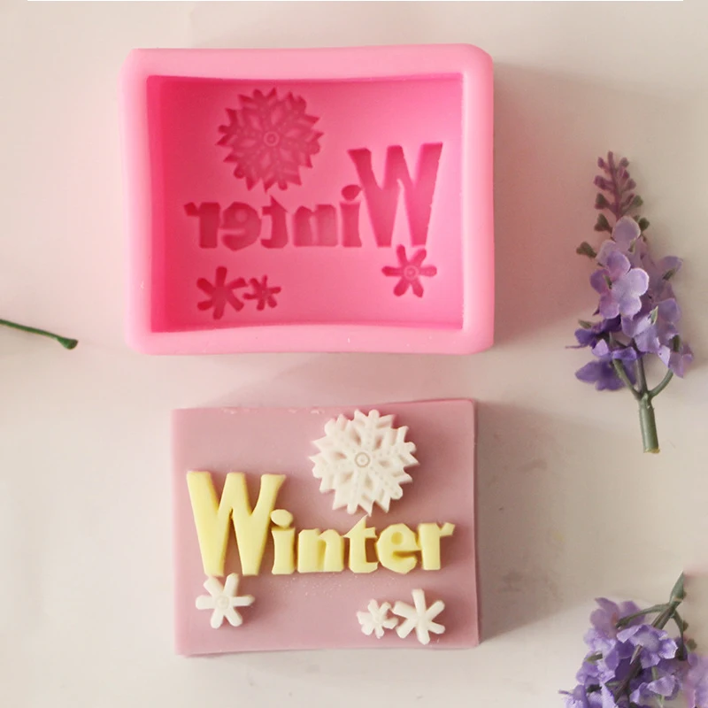 

Autumn Winter Soft Silicone Mold for Soap Fondant Mold Handmade Soap Molds