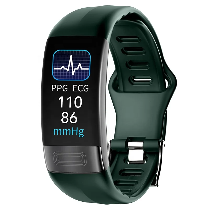 

P11 Plus SPO2 Oxygen Pedometer Tracker ECG+PPG Smart Band Health Bracelet Smartwatch Temperature