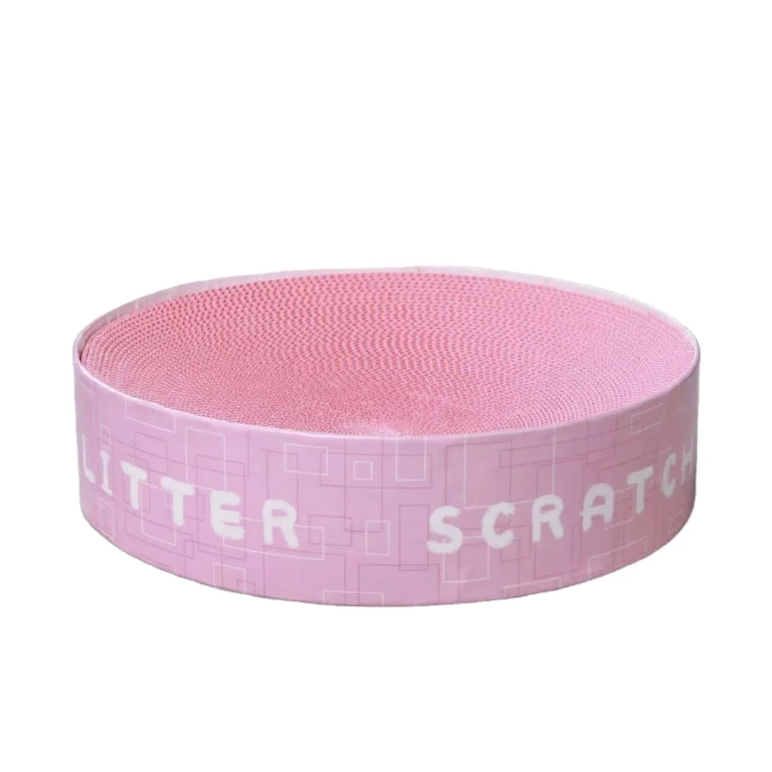

Cat Corrugated Paper Scratch Board Cylinder Concave Semicircle Design Fit the Cat Cat Grinding Claw Toy Wear-resisting