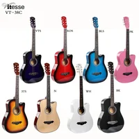 

VT-38C Best Price Vitesse Professional Engineer Practice Acoustic Guitar Wholesale Wood Body Handmade Guitar For Sale