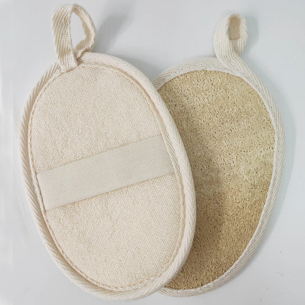 
natural color upscale loofah that can hang is brushed by bath  (1600152272866)