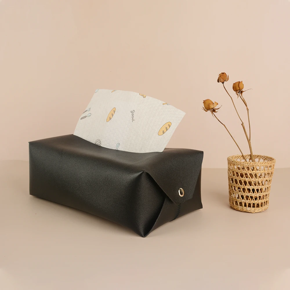 

Waterproof Leather Tissue Box Napkin Holder for Desktop, Living Room, Bathroom, Office