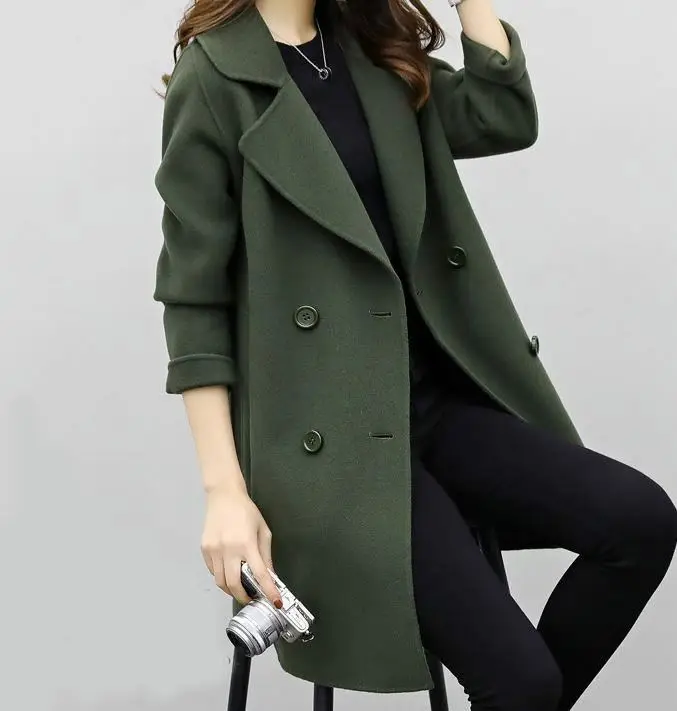 

New design autumn trench coat fashion winter women coats